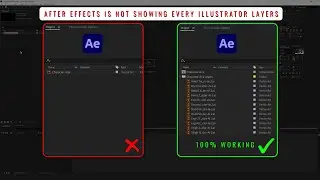 After Effects is not showing every Illustrator layers || VD Studio