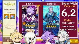 NEW! CONFIRMED 6.2 BANNERS WITH NEW DURIN KIT! Do Not Skip Must Pull - Genshin Impact