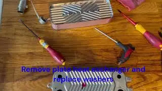 How to replace secondary / plate heat exchanger on a Viessmann Vitodens 050-W boiler step by step