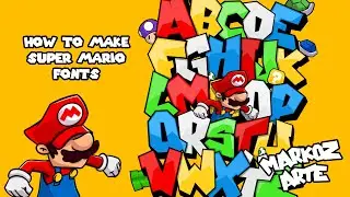 How to Draw Super Mario Letters - Graffiti Style