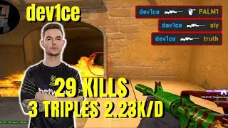 Device DOMINATES mirage- dev1ce mirage POV - 29 KILLS - CSGO