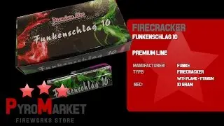 Funkenschlag 10 / Titan Böller mit Bengal / Rot + Grün / Bengal Firecracker Titanium HD @ PYROMARKET