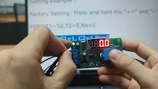 set the parameters of KC23C01  Multifunction Pulse Counter Delay Time Relay Simple PLC Module