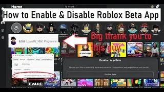 How to Enable & Disable Roblox Beta Application [READ DESC]