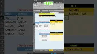 👨‍🏫MS Excel Shorts Part20