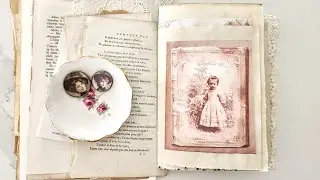 Start of a Blush Pink Junk Journal