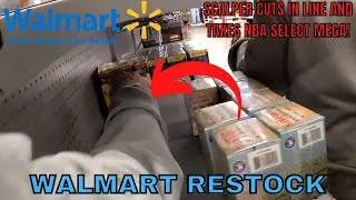 Scalper cuts 7 people in line for a NBA Select Mega Box on Walmart Card Restock Day
