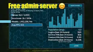 Free Admin server Ark mobile 10 slot |#ark |#arkmobile |#arksurvivalevolved |