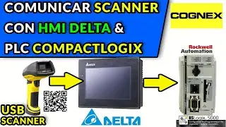 🔵✅CONNECT USB SCANNER TO HMI DELTA & COMPACTLOGIX