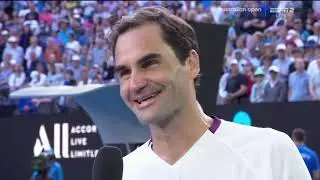 Phỏng vấn Federer sau cú lội ngược dòng ngoạn mục ở tứ kết Úc mở rộng 2020