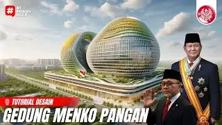 Ikn Terkini‼️Tutorial Desain Gedung Menko Bidang Pangan - Nusantara Arsitektur Ai