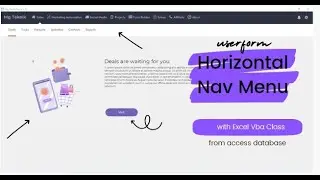 New Horizontal Nav Menu