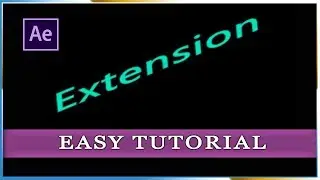 Shearing/Extension Text Animation - After Effect Easy Tutorial