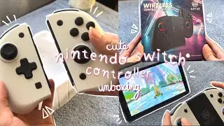 nintendo switch accessories unboxing (cute controller) ft. Nyxi Gaming, mario kart/pokemon arceus