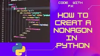 how to make a nonagon using turtle in python || explained properly ||  code with p.k