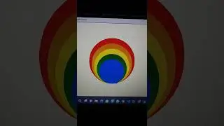 Draw A Beautiful Rainbow 🌈 Circle Using Python Turtle 🐢 । #python #pythongraphics #shorts #rainbow