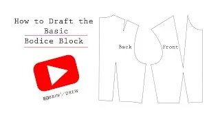 Step-by-Step Basic Bodice Block for Sizes: XS - S- M  (for Beginners; VERY DETAILED)Watch in HD