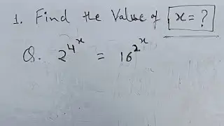 2⁴x =16⁴x ,find X=? How to solve this math Olympiad question|How to solve given exponential question