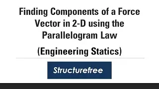 Finding Components of a Force Vector Using Parallelogram Law - Engineering Statics (L01-2)