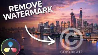 Remove ANY Watermark in DaVinci Resolve | No Plugin Needed