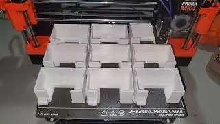 3D [additive] printing a batch of Mouse holders / wall mounts with dongle and cable storage