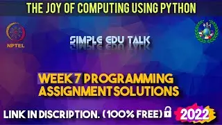 The Joy of Computing using python week 7 all 3 programming assignment answer with link of code