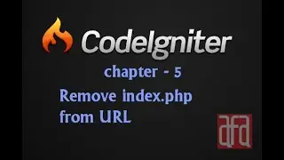CI-Chapter 5- Remove index.php from URL
