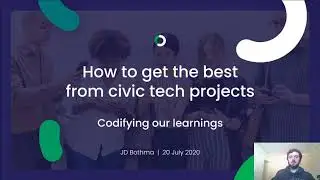 A civic tech project process