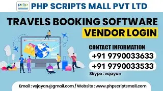 Readymade Online Travel Booking script Vendor Login 2024 Technical Video demo readymade PHP scripts