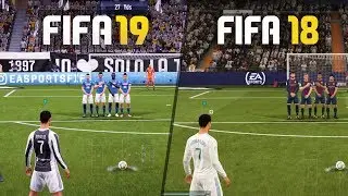 FIFA 19 vs FIFA 18 GAMEPLAY COMPARISON!