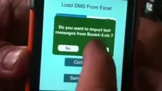How to work the excell sms app