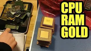 Computer Scrap Gold Money WITHOUT Chemicals or Mechanical Processing (Part 1 of 2)