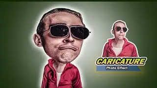 How to Edit Caricature Photo Effects Photoshop Tutorial