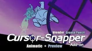 CURSOR SNAPPER Add-on - Animatic + Preview - Blender Grease Pencil