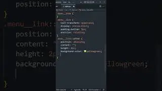 SIMPLE LINK LINE HOVER EFFECT. HTML CSS Animation. #shorts