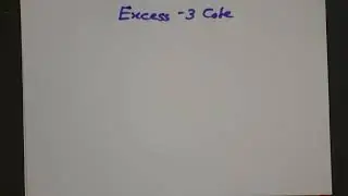 Excess - 3 code