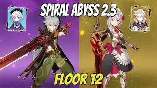 Razor Qiqi & Noelle Albedo Duo Spiral Abyss 2.3 Floor 12 | Genshin Impact