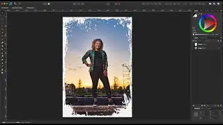 Masking out a frame shape on an image in 
