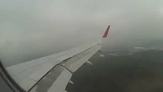 Посадка самолёта Airbus A320 в Москве (Шереметьево)