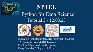 Python for Data Science Week 3 (NPTEL)