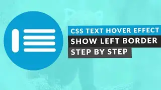 CSS Text Hover Effect | Show Left Border (Step By Step)