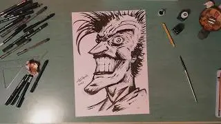 Dibujando al Joker (cámara rápida)