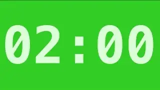 2 Minute Timer | Free Green Screen Effect