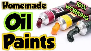 Homemade oil Paints||diy oil paint||oil paint making||oil paint||how to make paint||Sajal's Art