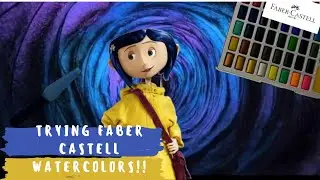 MY OPINION on Faber Castell Creative Estudio Watercolors!! |SPEEDPAINTING Coraline!!| @Faber-Castell
