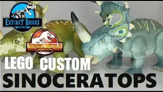 SINOCERATOPS JURASSIC WORLD CAMP CRETACEOUS LEGO CUSTOM DINOSAUR THE HIDDEN ADVENTURE I  JWCC