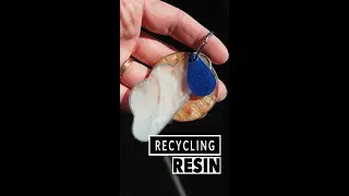 Recycle Resin Run Offs & Scraps | Recycling Resin Keychains #SHORTS