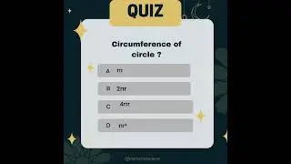 Circumference of a circle/Quiz Time