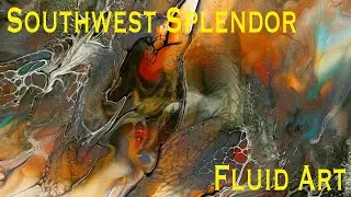 #32 - Southwest Symphony Series - Beautiful Fluid Art with Southwest Colors!