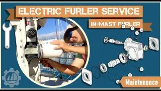In-Mast Furling Service and Maintenance and fixing Grease Nipples/Zerk Fittings to In-Mast Furler